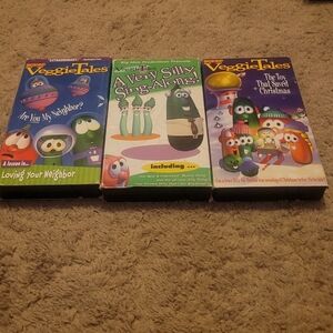 Kids Veggie Tales Video Vintage VHS Bundle